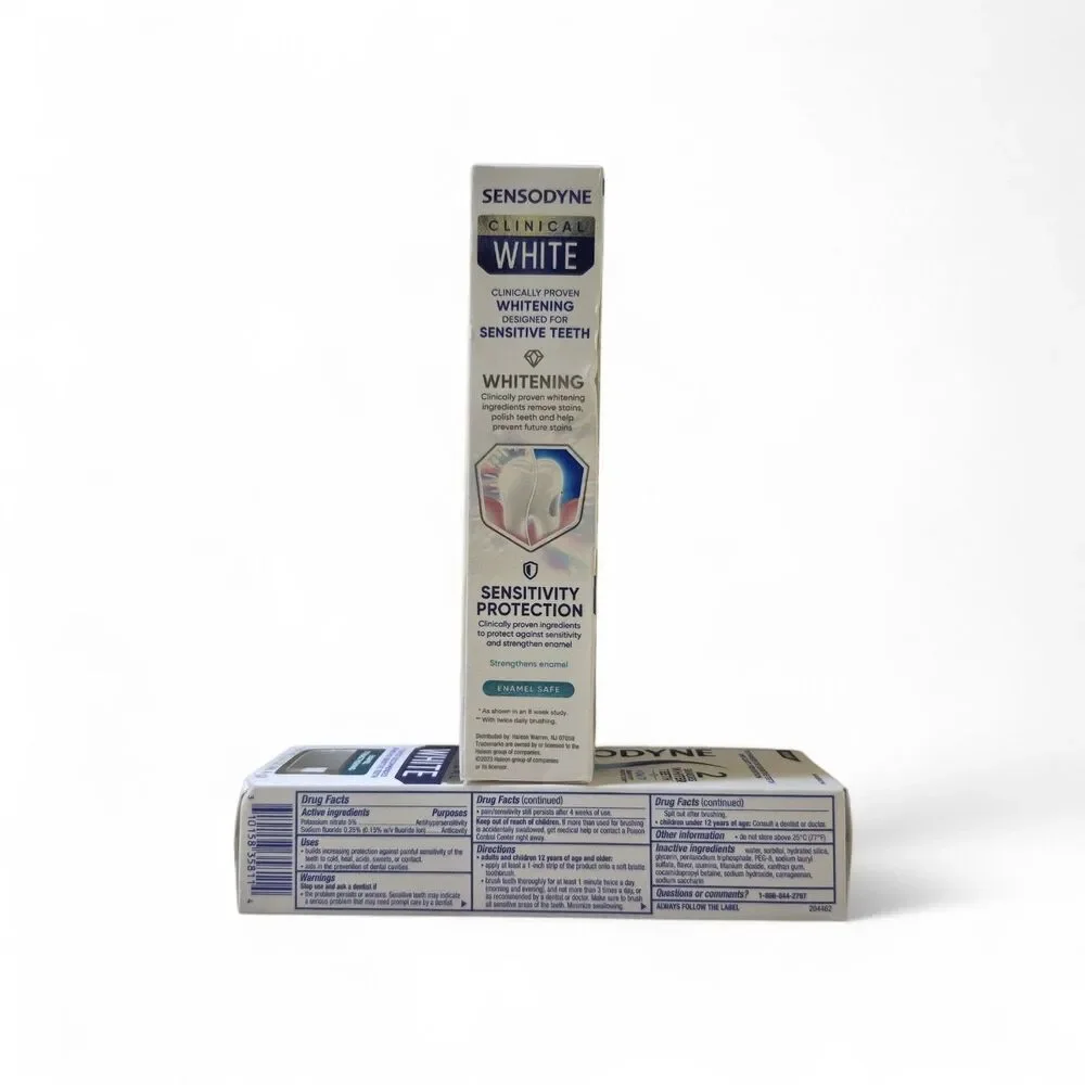 Sensodyne Clinical White Toothpaste for Sensitive Teeth 3.4 oz Free Shipping